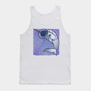 space narwhal Tank Top